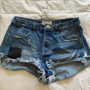 One Teaspoon high-waisted denim shorts